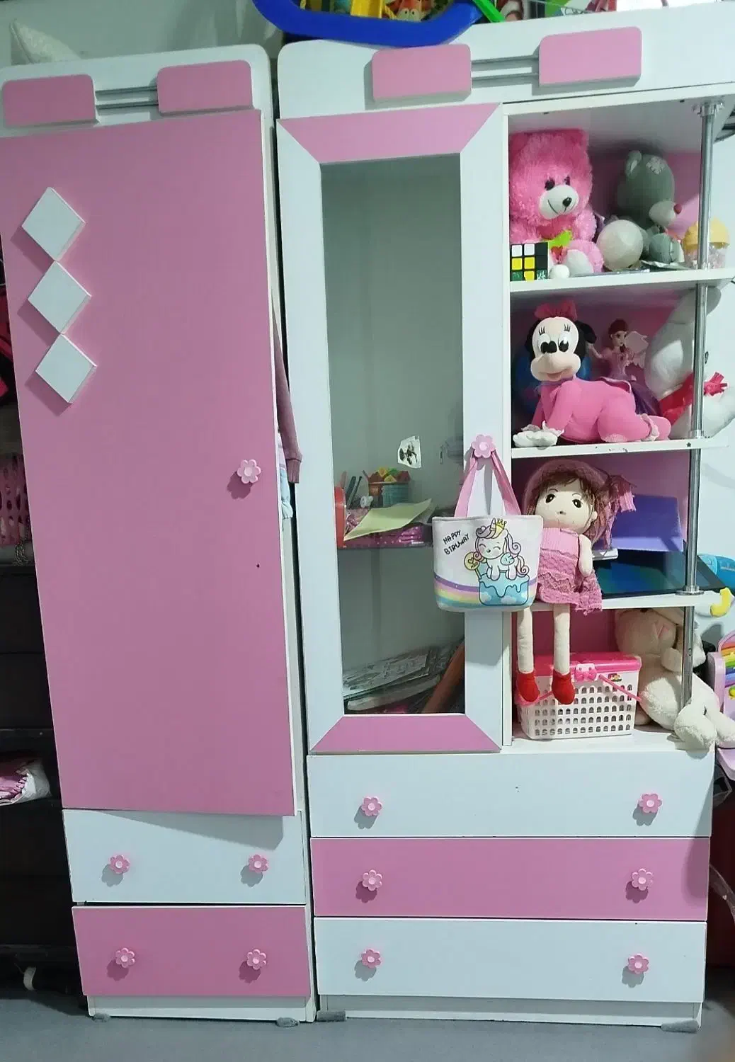 کمد دخترانه تمیز و سالم|جاکفشی، کمد، دراور|قم, سید معصوم|دیوار