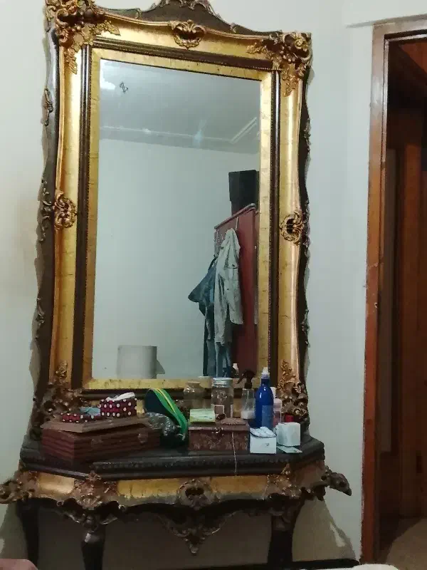 آینه و کنسول آرایش|بوفه، ویترین، کنسول|رشت, رشتیان|دیوار