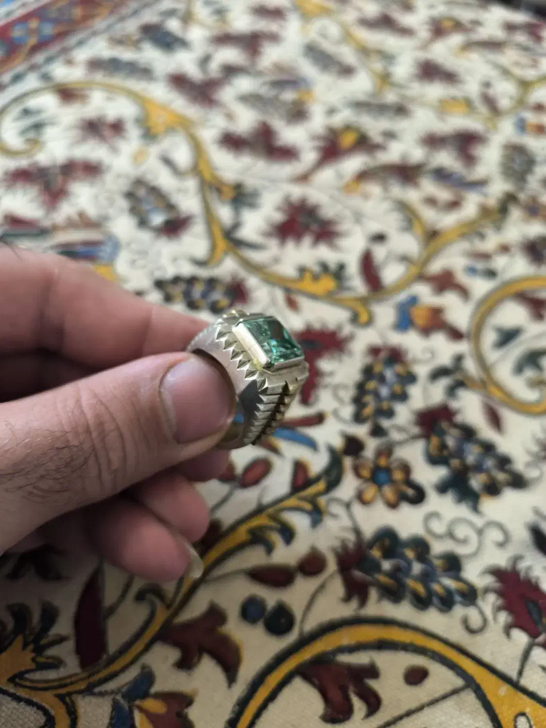 انگشتر مردانه نقره|جواهرات|تبریز, |دیوار