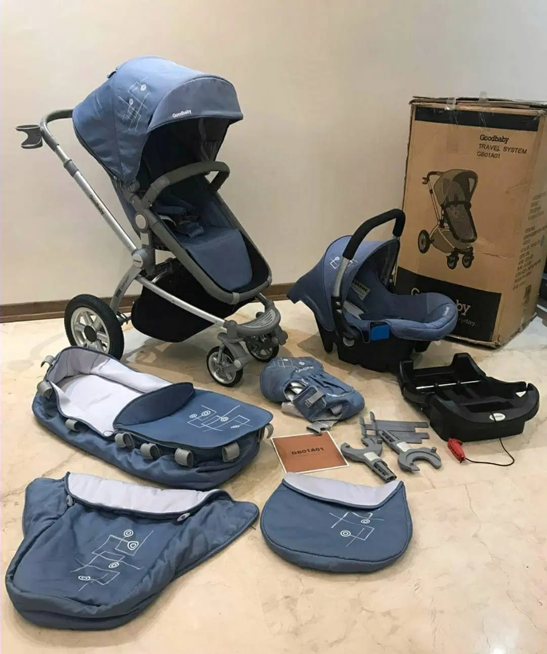 ست کامل سیسمونی نوزاد برند Goodbaby|کالسکه و لوازم جانبی|تهران, کوهک|دیوار
