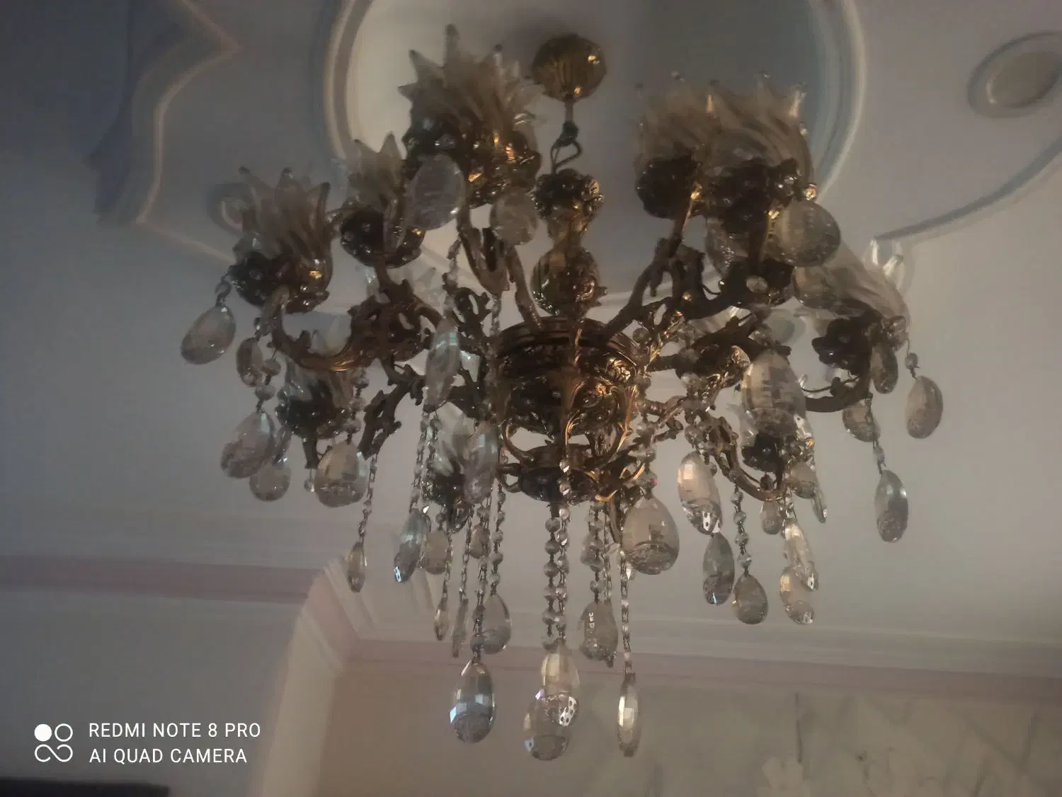 لوستر 8شاخه 16لامپ سالم|لوستر و چراغ آویز|پاکدشت, پاکدشت (مامازند)|دیوار