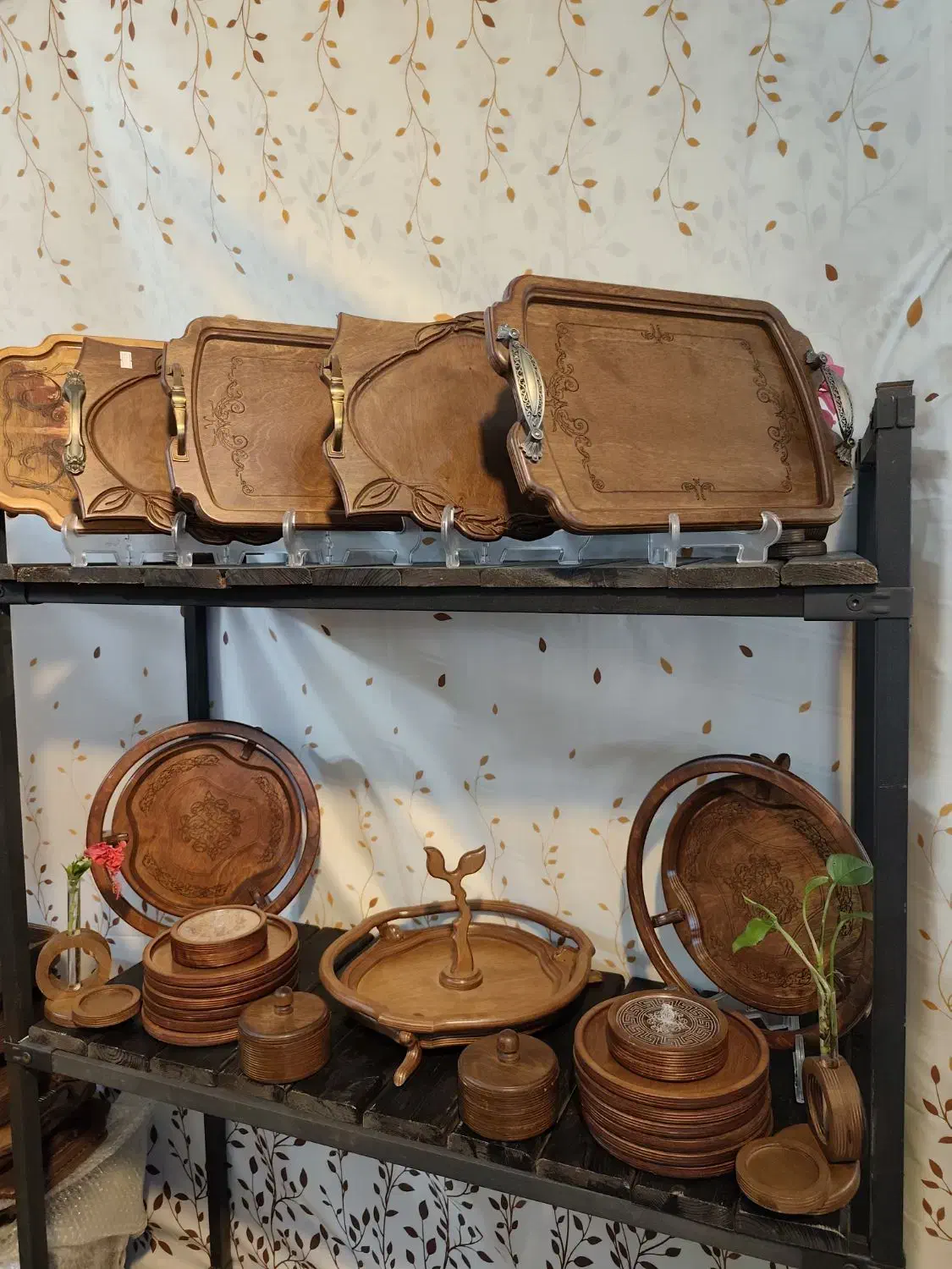 سینی چوبی،اردو خوری،کادویی، سینی|صنایع دستی و سایر لوازم تزئینی|بندرعباس, |دیوار