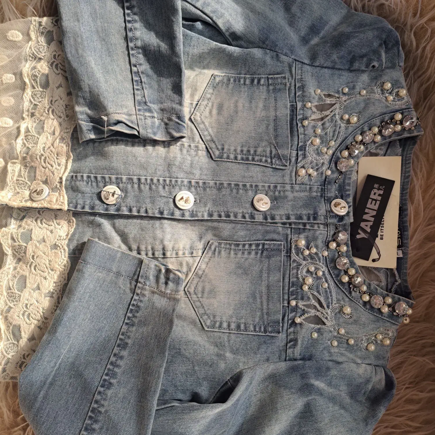 کت جین جواهر دوزی|لباس|شیراز, خلیلی|دیوار