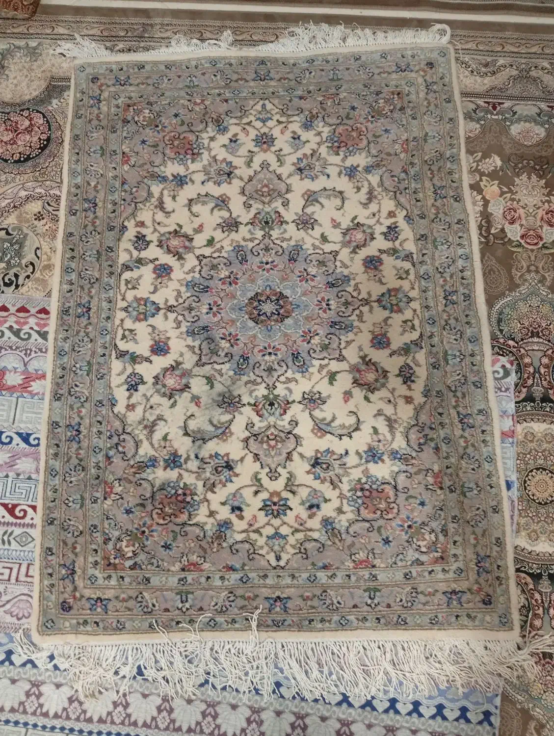 قالی دستبافت ۴نشون|فرش|حمیدیا, |دیوار