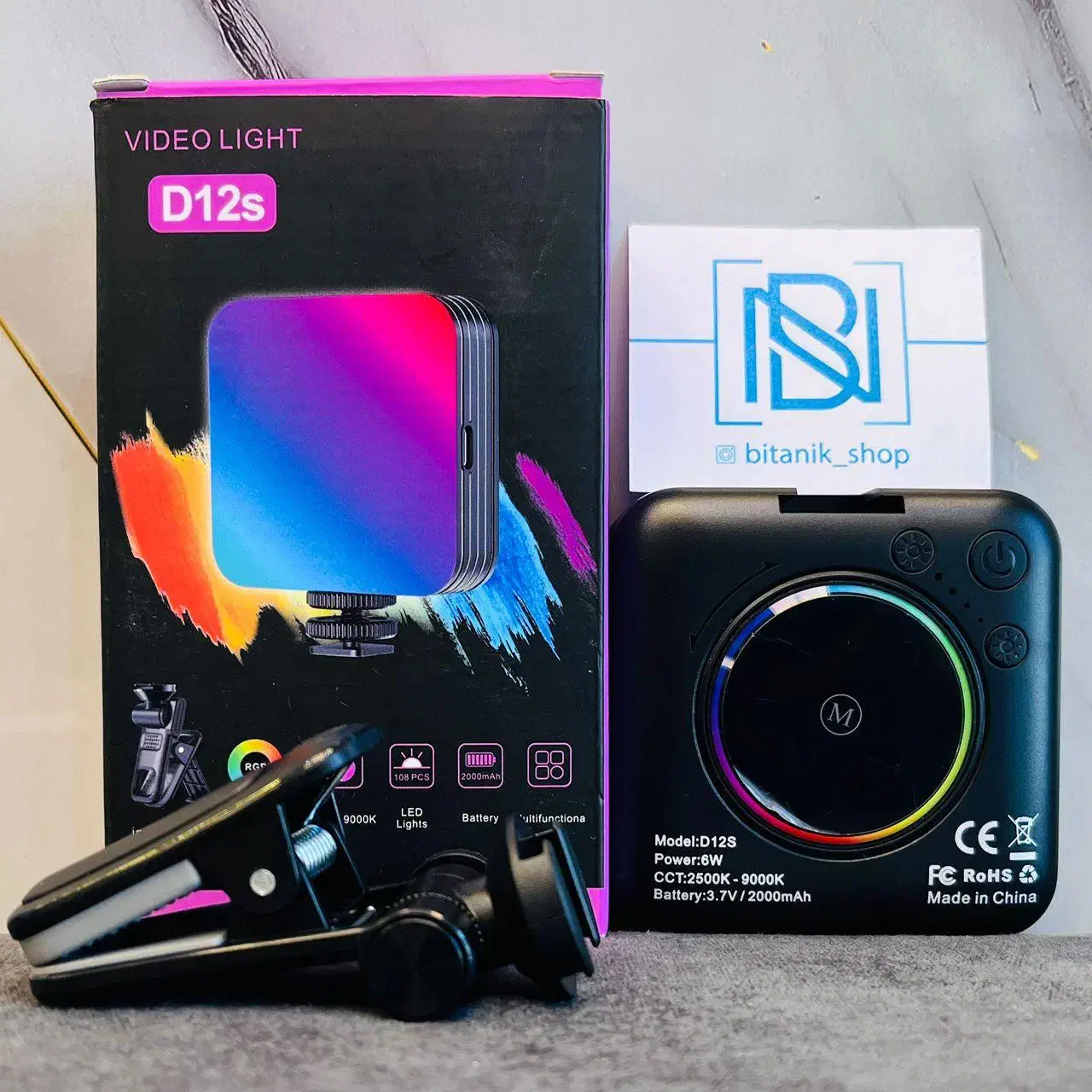 سافت لایت جیبی RGB نور حرفه‌ای  عکاسی و فیلم‌بردای|دوربین عکاسی و فیلم‌برداری|شیراز, کوی زهرا|دیوار
