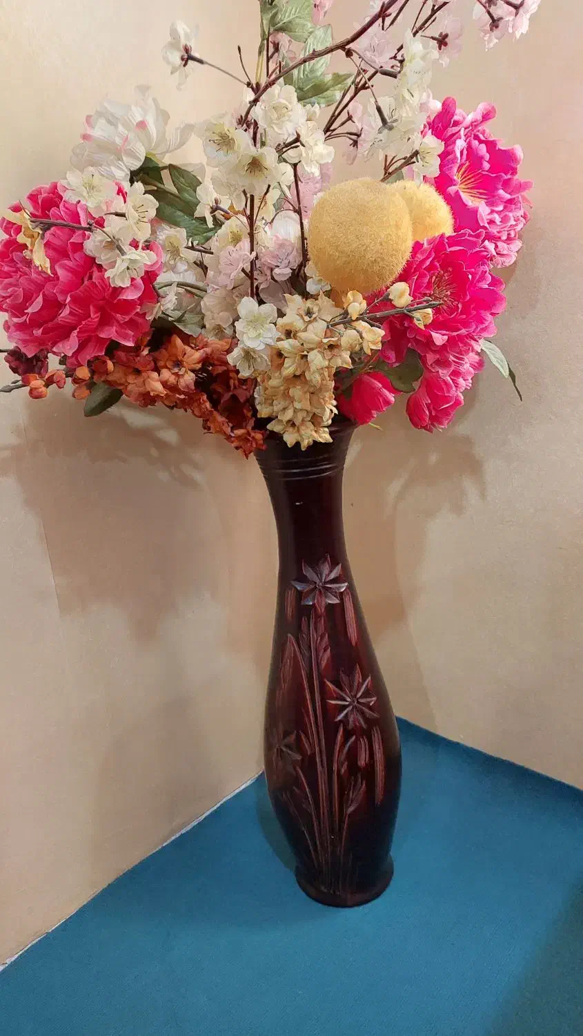 باسلام تابلوها ،گلدان پر از گل مصنوعی|تابلو، نقاشی، عکس|اهواز, پردیس|دیوار