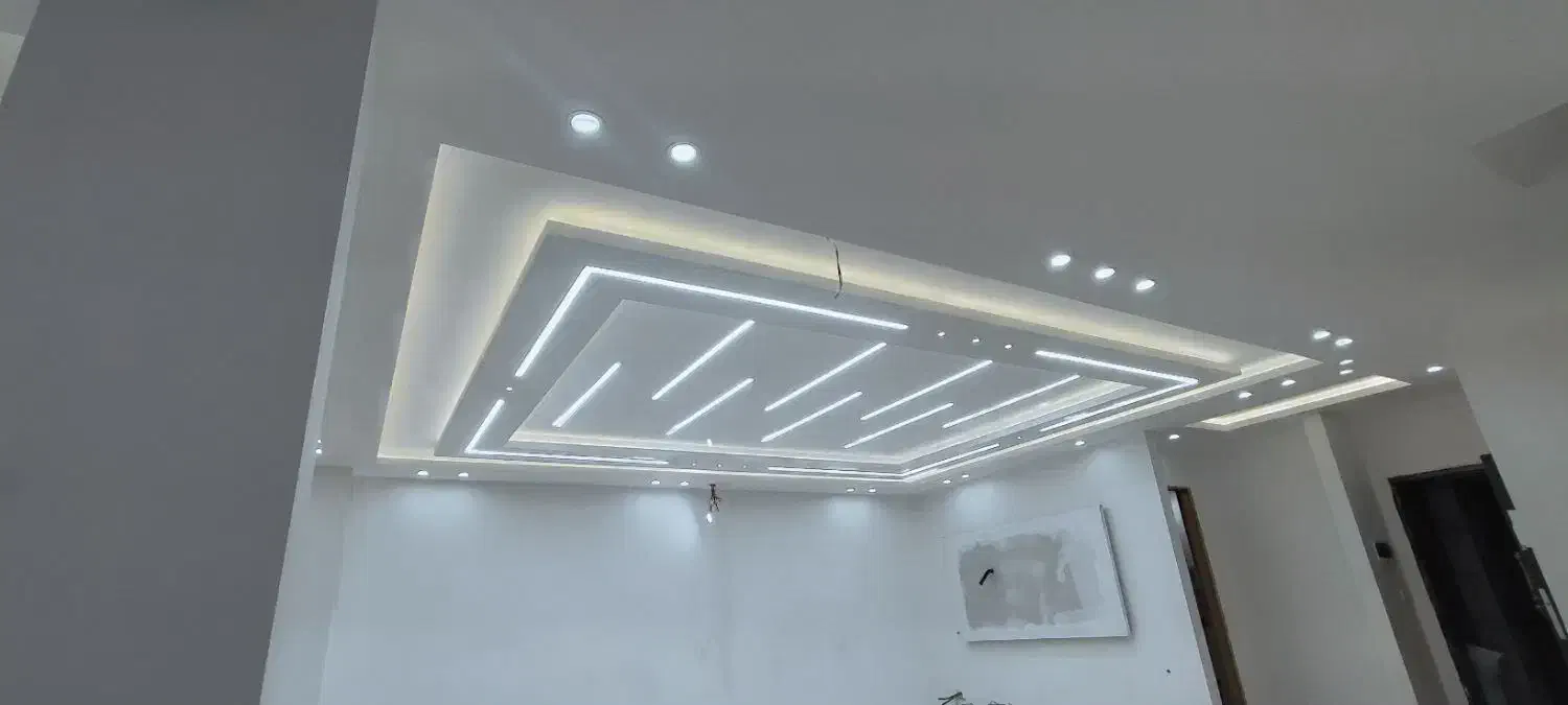 دکور سقف کاذب کناف‌رنگ‌آمیزی‌برق ساختمان|خدمات پیشه و مهارت|کرمانشاه, |دیوار