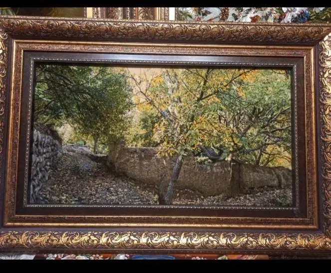 فرش تمام ابریشم|تابلو فرش|شهرکرد, |دیوار