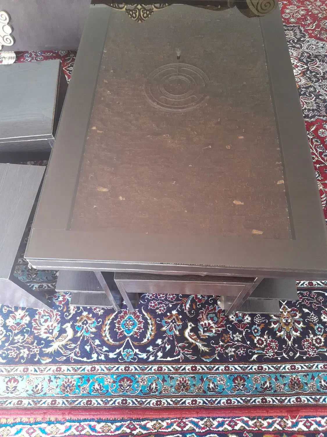 فروش مبل ۷ نفره|مبلمان خانگی و میز عسلی|صحنه, |دیوار