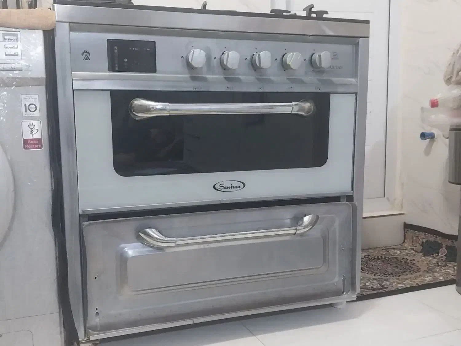 اجاق گاز طرح فر صفحه شیشه ای|اجاق گاز و لوازم برقی پختوپز|قم, شهر قائم|دیوار