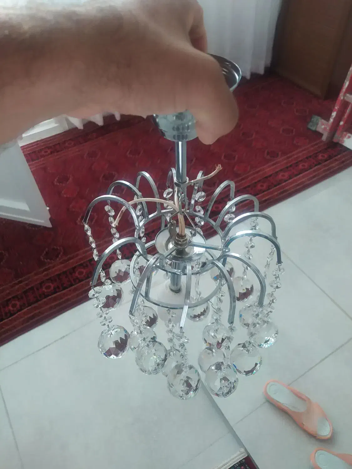 لوستر سالم وشیک باهم فروخته میشود|لوستر و چراغ آویز|کرمانشاه, |دیوار