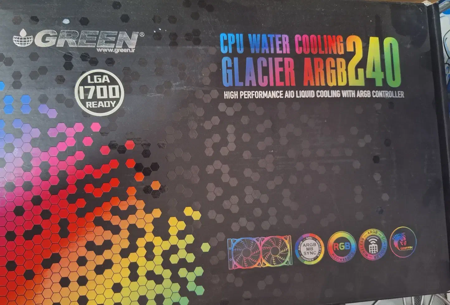 واتر کولینگ گرین Glacier 240 Argb|قطعات و لوازم جانبی رایانه|شیراز, وحدت|دیوار