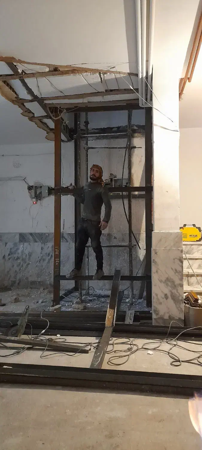 نصب اهن کشی و درب تمام اتومات ونیمه با ریل|خدمات پیشه و مهارت|رودهن, |دیوار