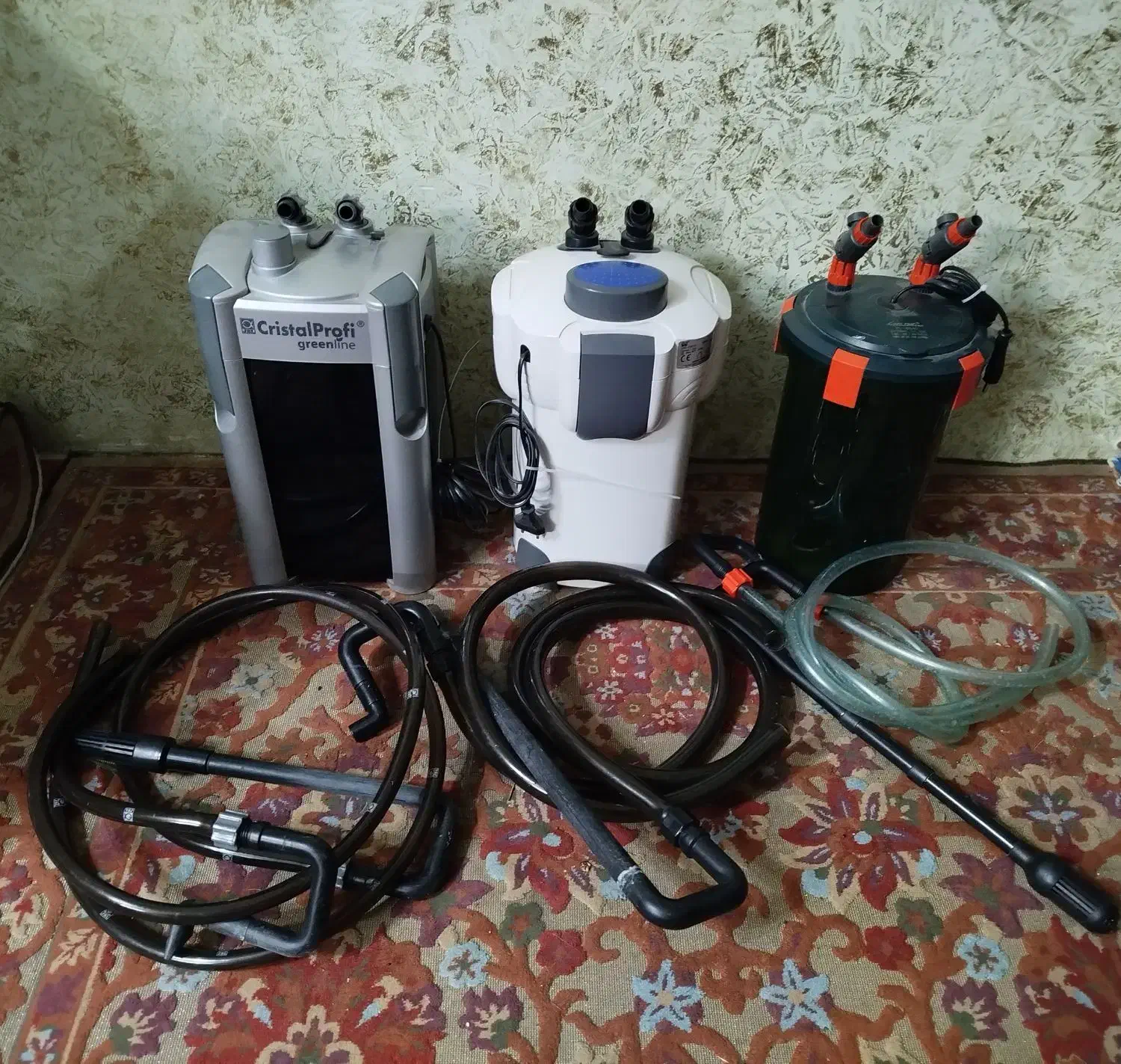 آکواریوم خم فیلتر سطلی چوب آبنوس و پمپ هوا و نور|ماهی|کرمانشاه, |دیوار