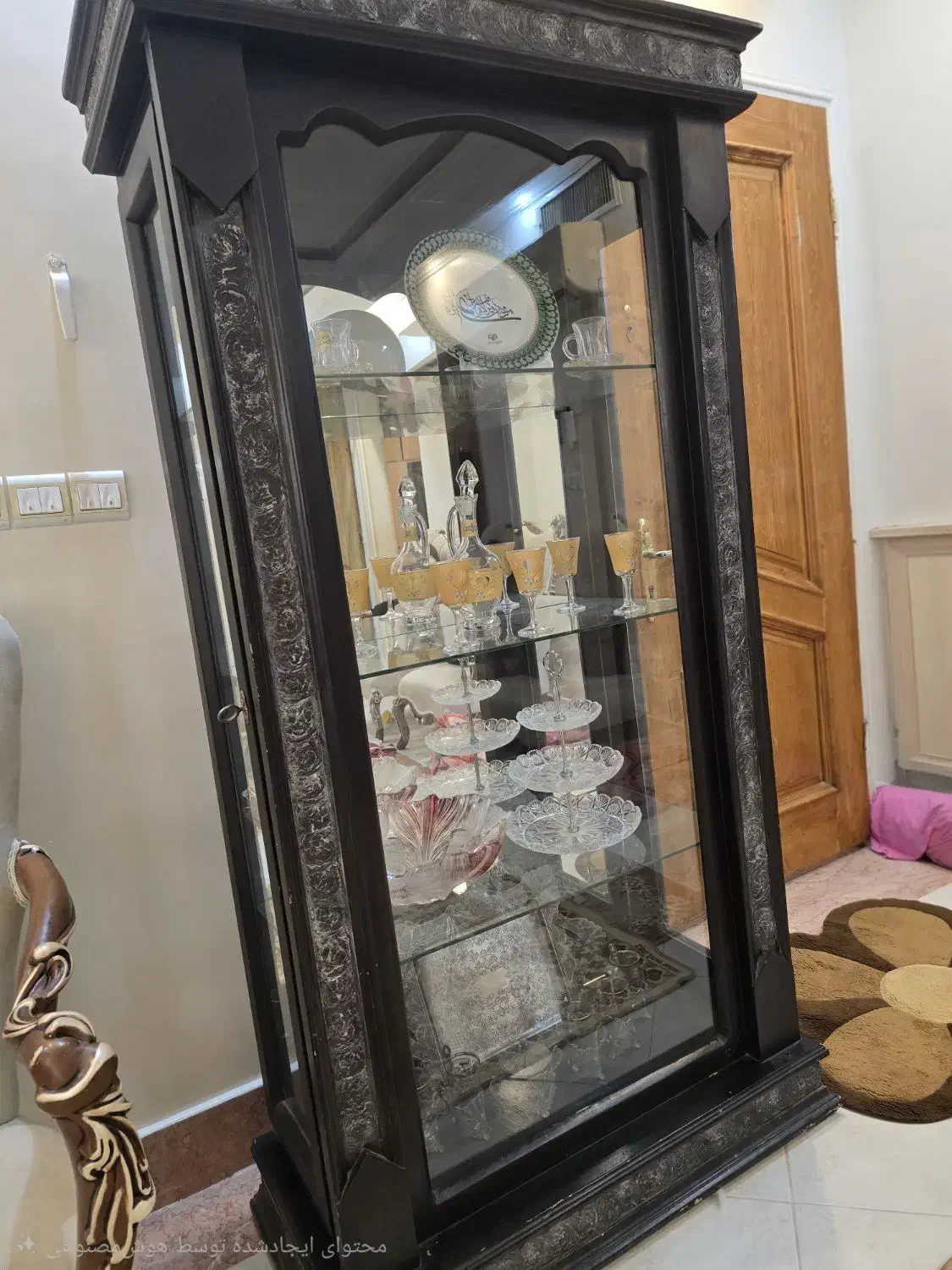 بوفه چوبی|بوفه، ویترین، کنسول|قم, بکایی|دیوار