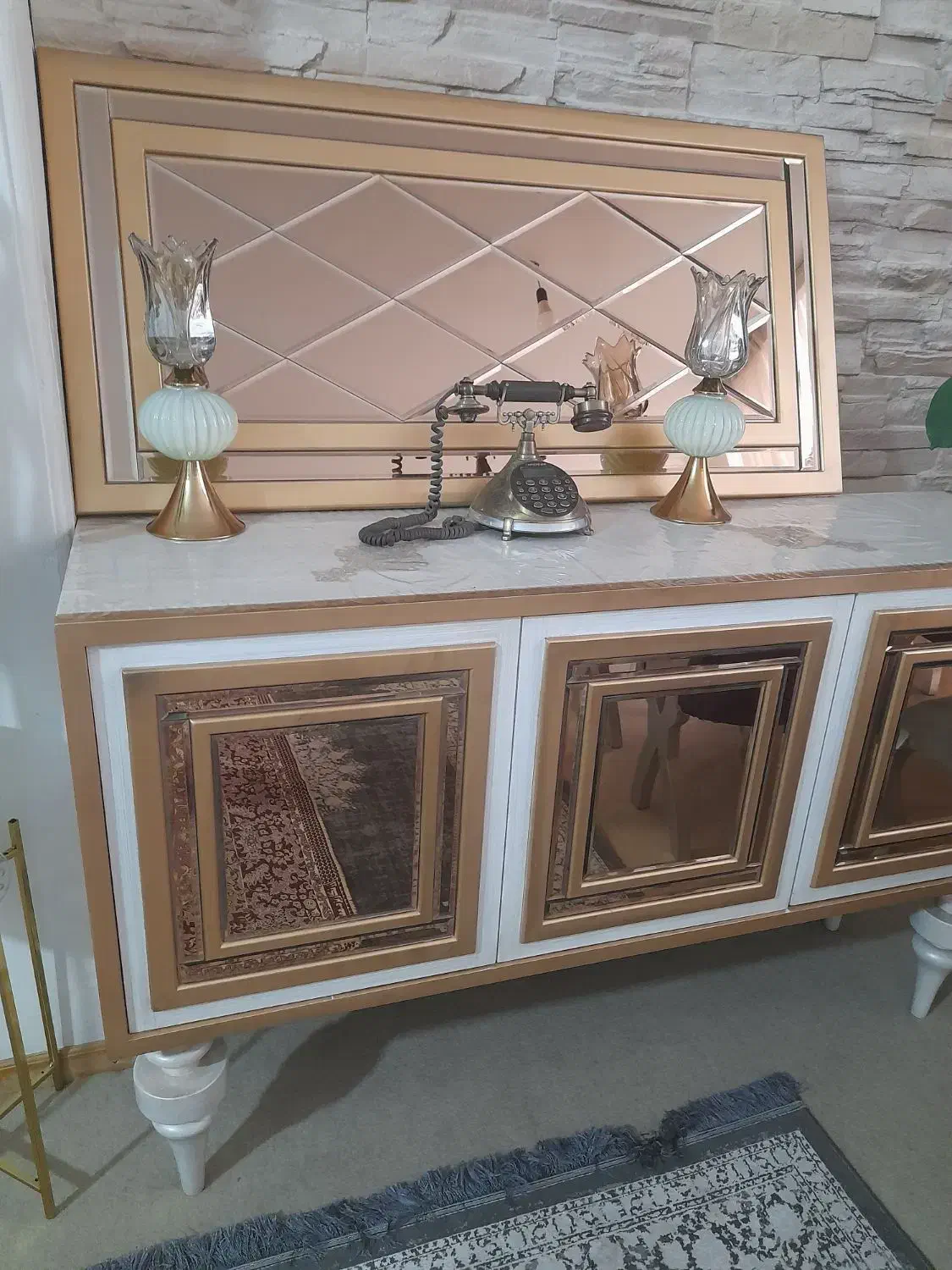 میز تی وی همره کنسول وآینده ست|بوفه، ویترین، کنسول|ملارد, |دیوار