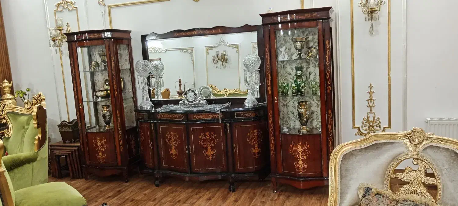 آینه و کنسول معرق و ویترین|بوفه، ویترین، کنسول|چناران, |دیوار