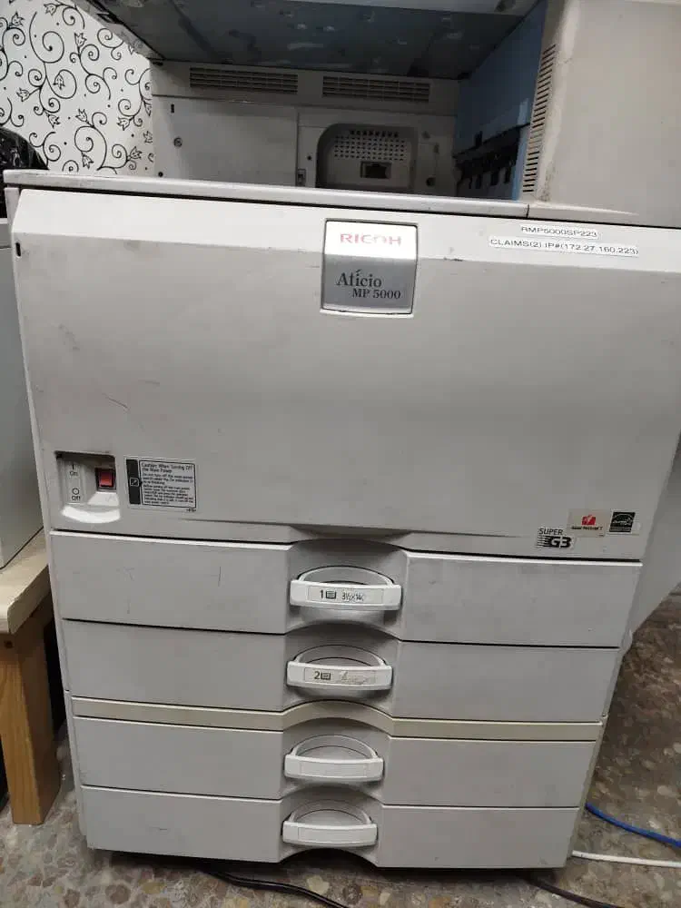 دستگاه کپی سیاه سفید ریکو ۵۰۰۰|پرینتر، اسکنر، کپی، فکس|تبریز, |دیوار