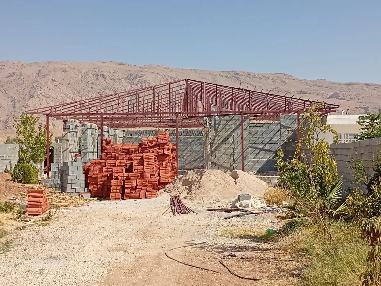 اجرای آلاچیق سفال|خدمات پیشه و مهارت|شیراز, داریون|دیوار