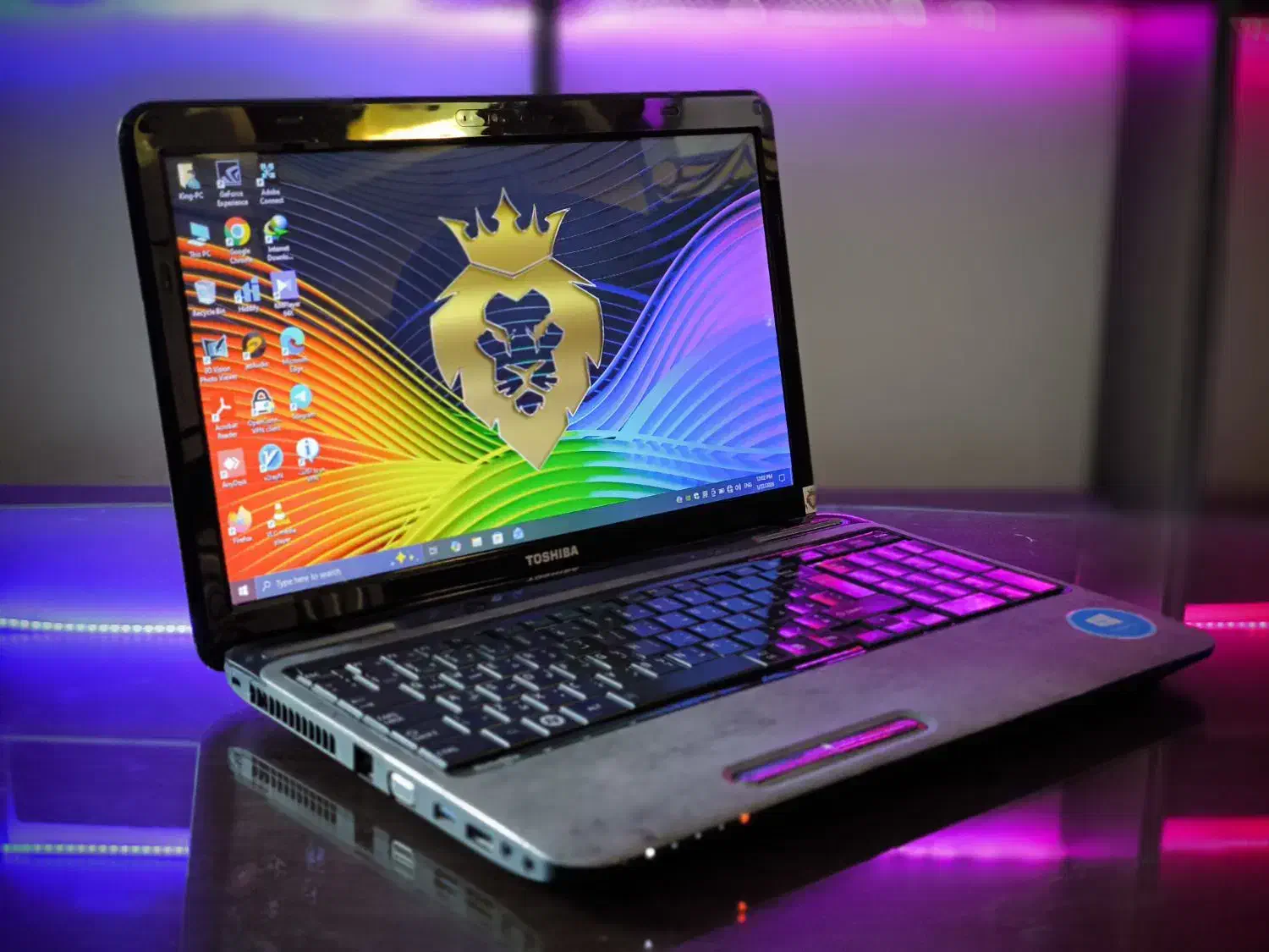 لپتاپ خانگی توشیبا گرافیک دار فول کیبورد باطری نو|رایانه همراه|تهران, بلوار کشاورز|دیوار