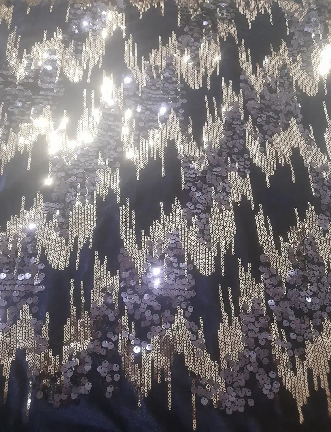 پارچه مخمل پولک دار دو متر ونیم نو نو|لباس|سلماس, |دیوار