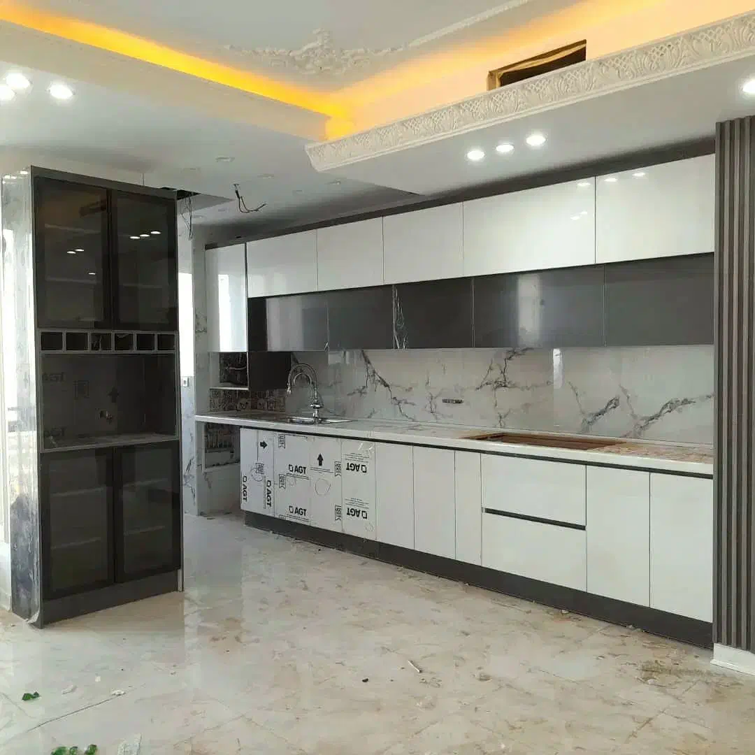 کابینتMDF+هایگلاس ترکیبی با تنوع رنگی D004|مصالح و تجهیزات ساختمان|آمل, |دیوار