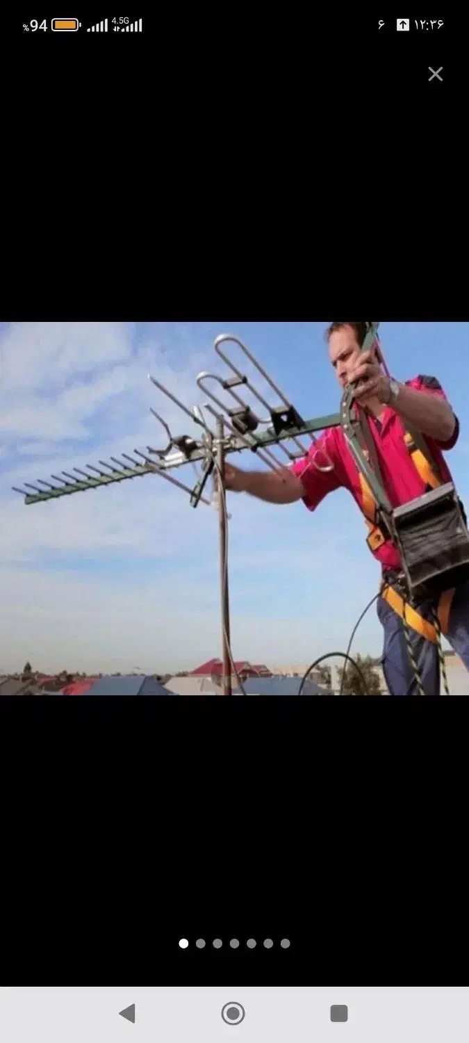 آنتن تقویتی دار پایه تلویزیونی برقکار ساختمان|تلویزیون و پروژکتور|گلبهار, شهر جدید گلبهار|دیوار