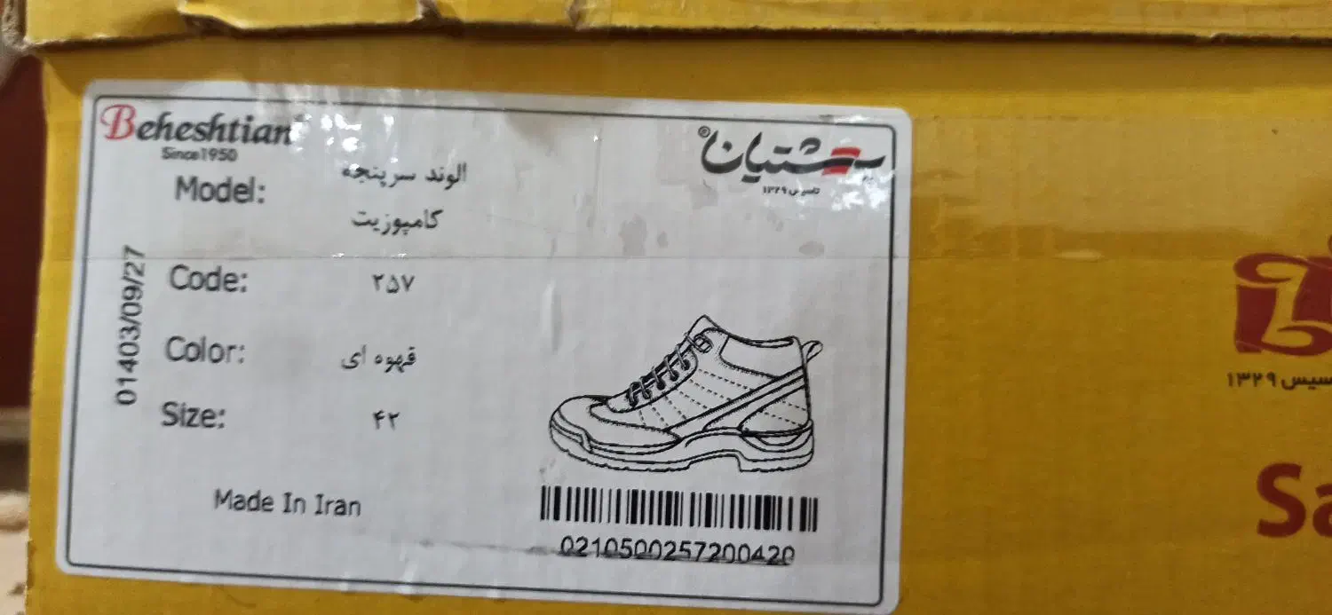 کفش ایمنی|کیف، کفش، کمربند|بندر امام خمینی, |دیوار