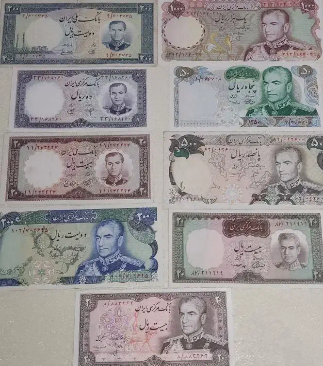 اسکناس پهلوی  کلکسیونی قدیمی|کلکسیون سکه، تمبر، اسکناس|تهران, هروی|دیوار