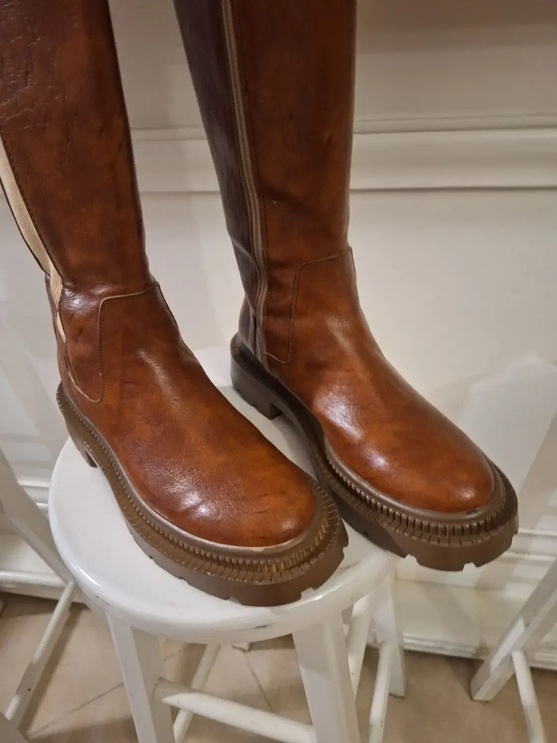 چکمه بلند چرم|کیف، کفش، کمربند|ساری, |دیوار