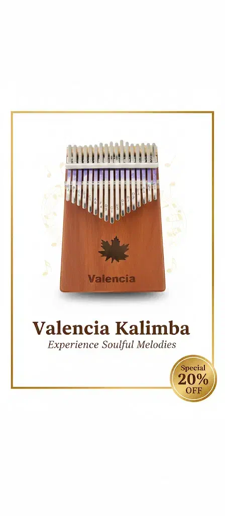 کالیمبا  ۱۷ نت|سازهای سنتی|ری, علایین|دیوار