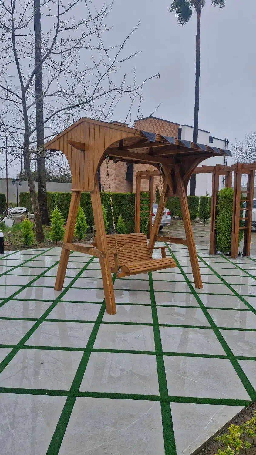 آلاچیق مدرن/تاب چوبی/کلبه چوبی/پیش ساخته/آلاچیق|خدمات پیشه و مهارت|آمل, |دیوار