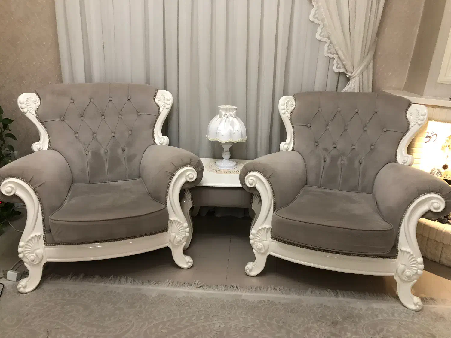 مبل هفت نفره با دوتا عسلی|مبلمان خانگی و میز عسلی|رودهن, |دیوار