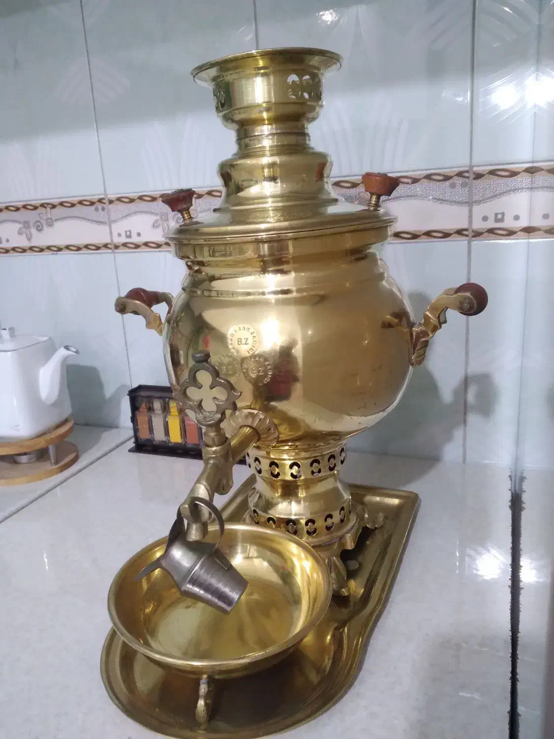 سماور برنج زغالی|صنایع دستی و سایر لوازم تزئینی|اردبیل, |دیوار