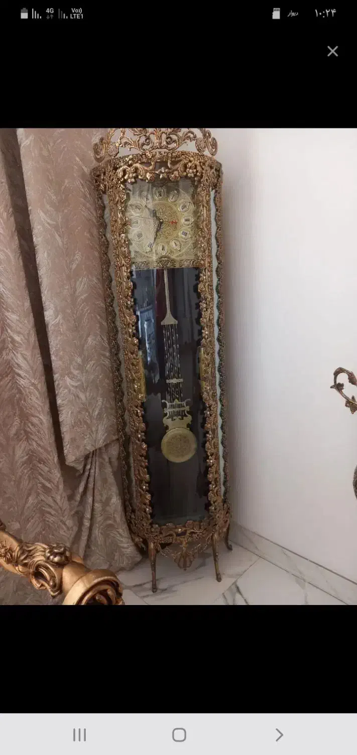 دیواری ساعت برنج روانگرد دار وسایل دیگه هم هس|ساعت دیواری و تزئینی|قرچک, میرزائی جنوبی|دیوار