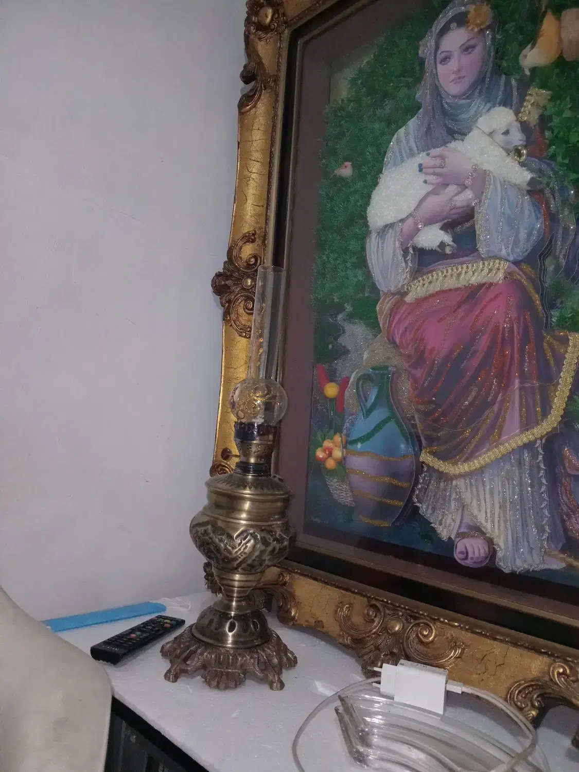 چراق گرد سوز نفتی|لامپ و چراغ|ری, دولت‌آباد|دیوار