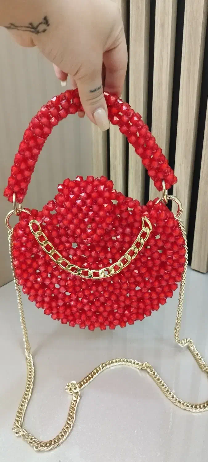 کیف مرواریدی دست باف یلدایی خاص|کیف، کفش، کمربند|صباشهر, |دیوار