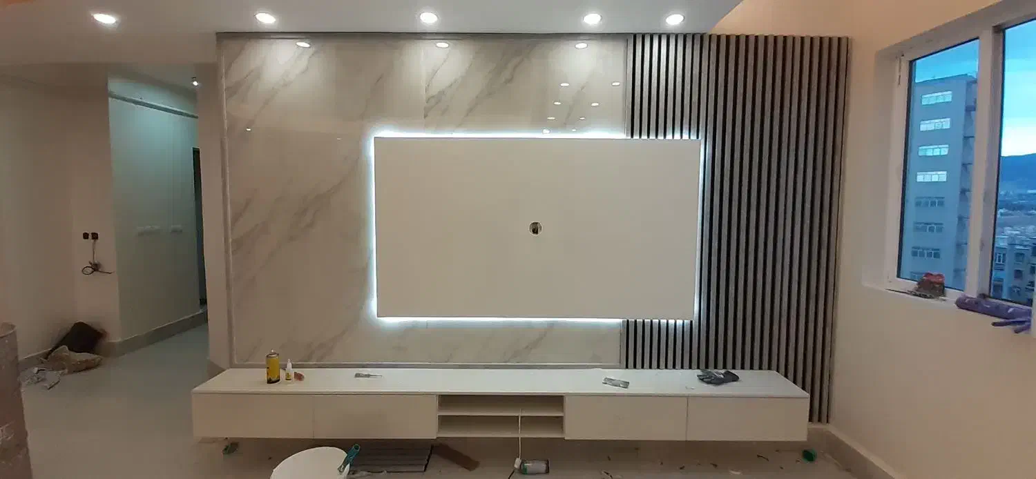 کاغذدیواری،رنگ کاری،پشت تی وی،آینه کاری|خدمات پیشه و مهارت|مرند, |دیوار