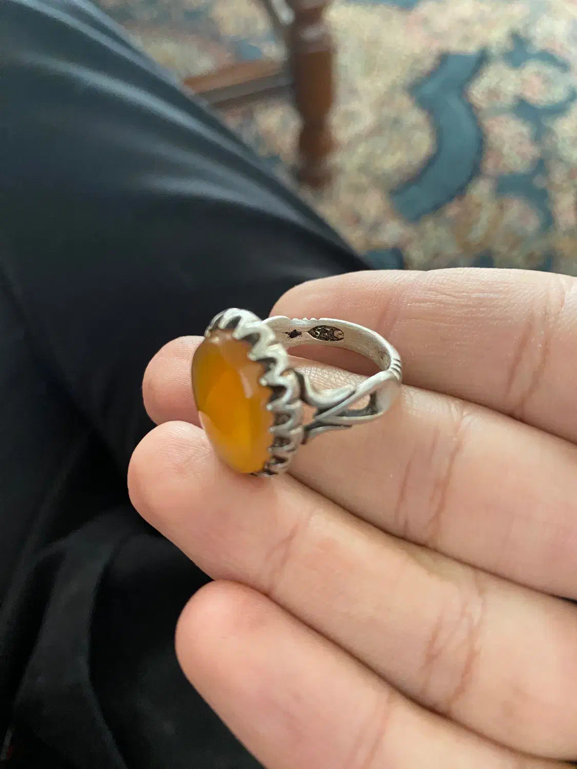 انگشتر عقیق و شجر|جواهرات|اردکان, |دیوار