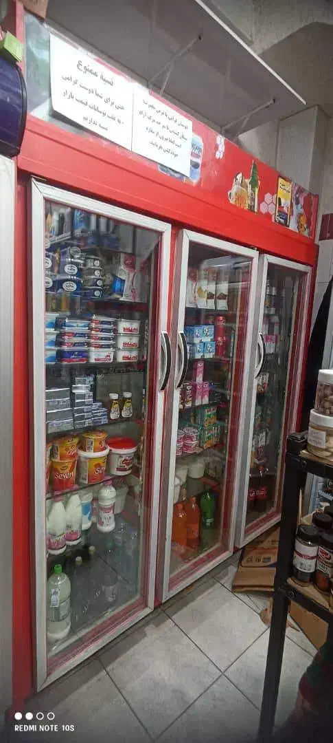 فروش یخچال سه درب بزرگ دو طرف شیشهای|یخچال و فریزر|مهاباد (آذربایجان غربی), |دیوار