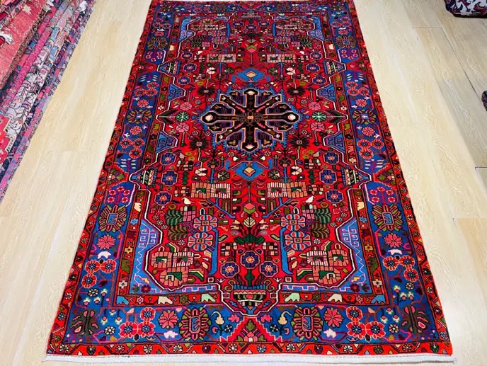 فرش پرده ای لاکی بافت نهاوند اکبند|فرش|تهران, سلسبیل شمالی|دیوار