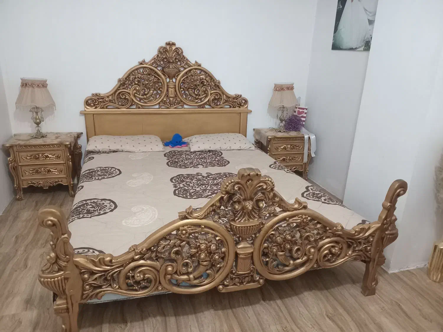 تخت خواب دونفره|تخت و سرویس خواب|قدس, شهرقدس|دیوار