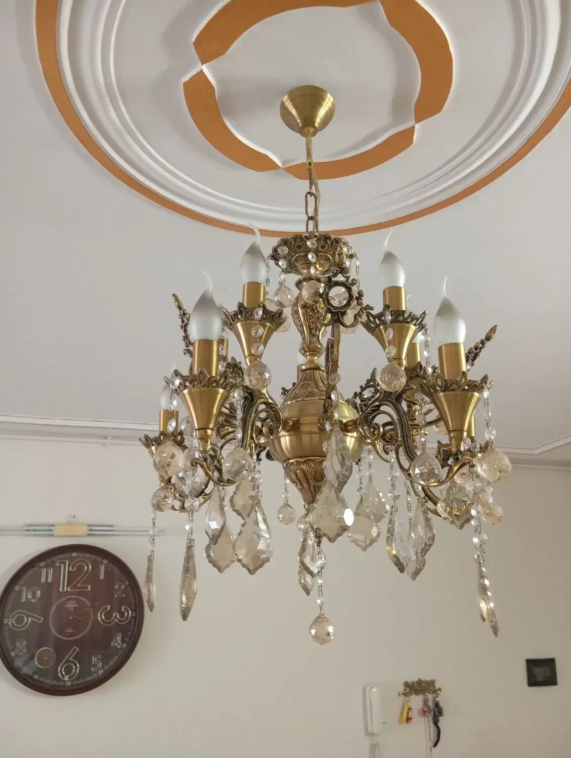 لوستر برنز|لوستر و چراغ آویز|اراک, |دیوار