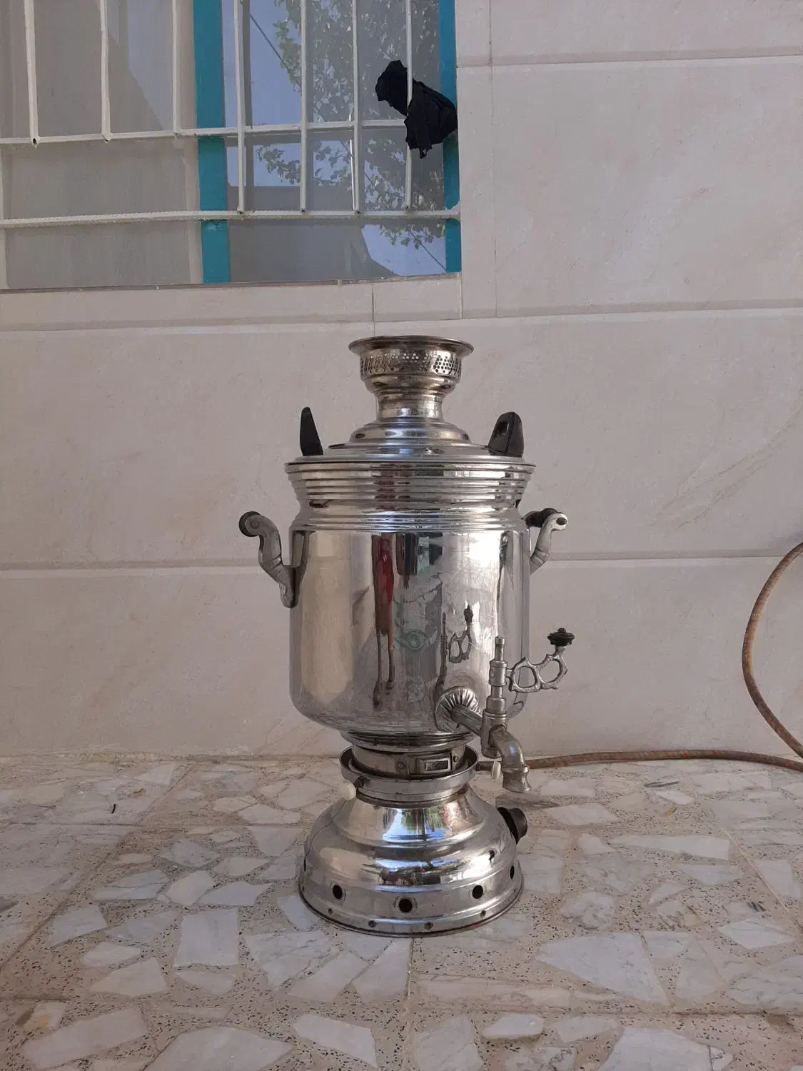 سماور گازی استیل ۱۵ لیتری|سماور، چایساز، قهوهساز|خرمآباد, |دیوار