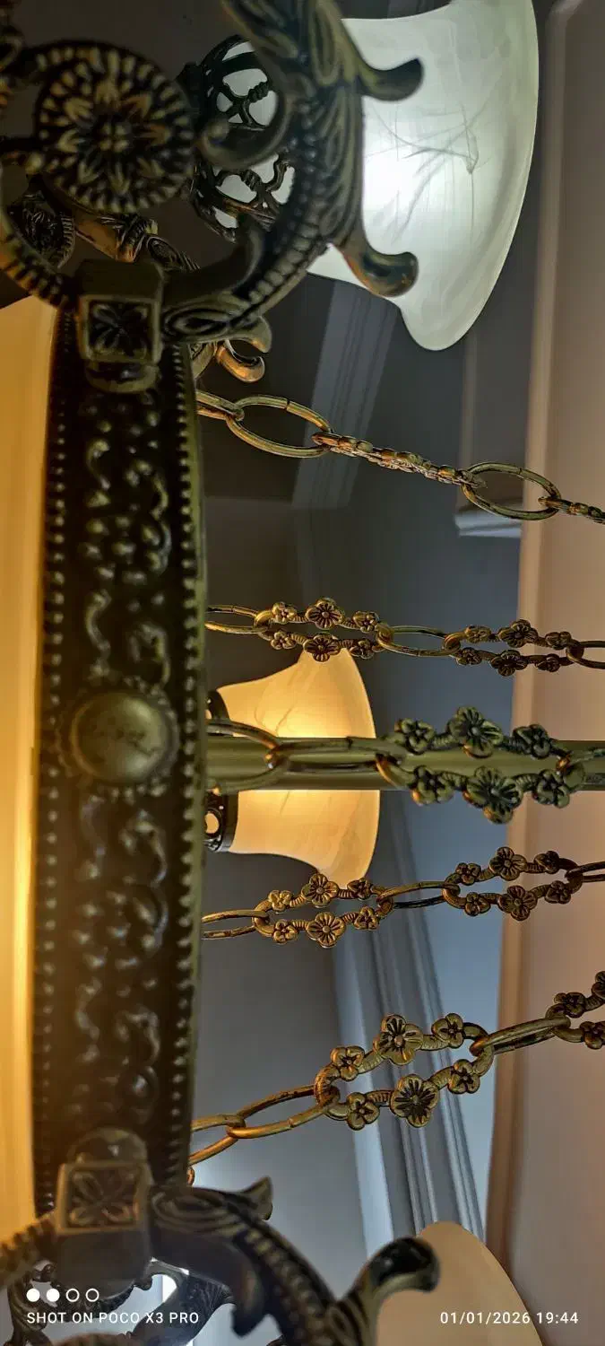 دو عدد لوستر ۵ شعله|لوستر و چراغ آویز|گرگان, |دیوار