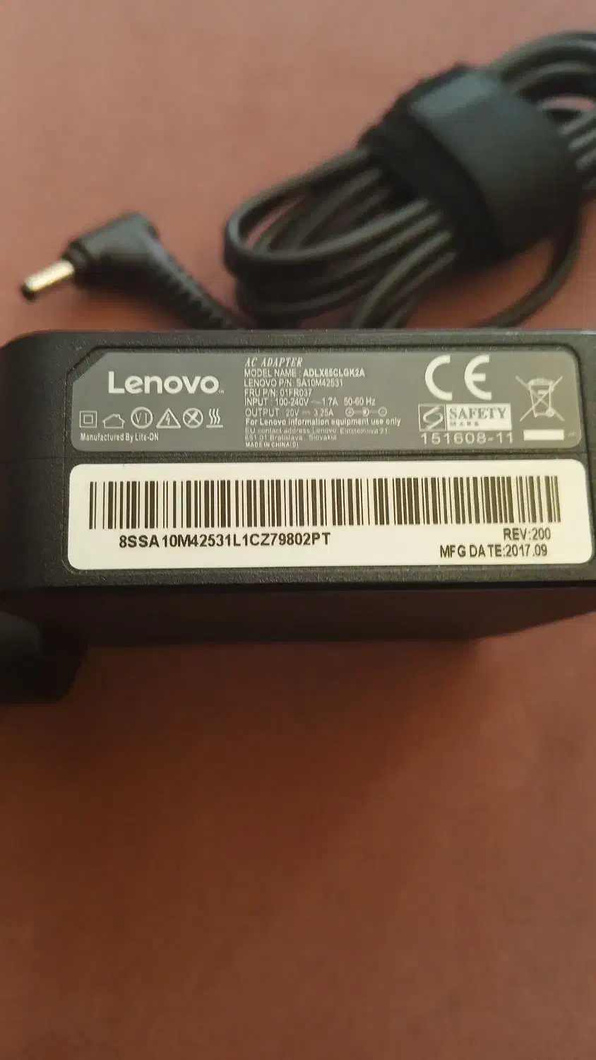 شارژر لب تاب Lenovo اصلی|قطعات و لوازم جانبی رایانه|شیراز, شهرک والفجر|دیوار