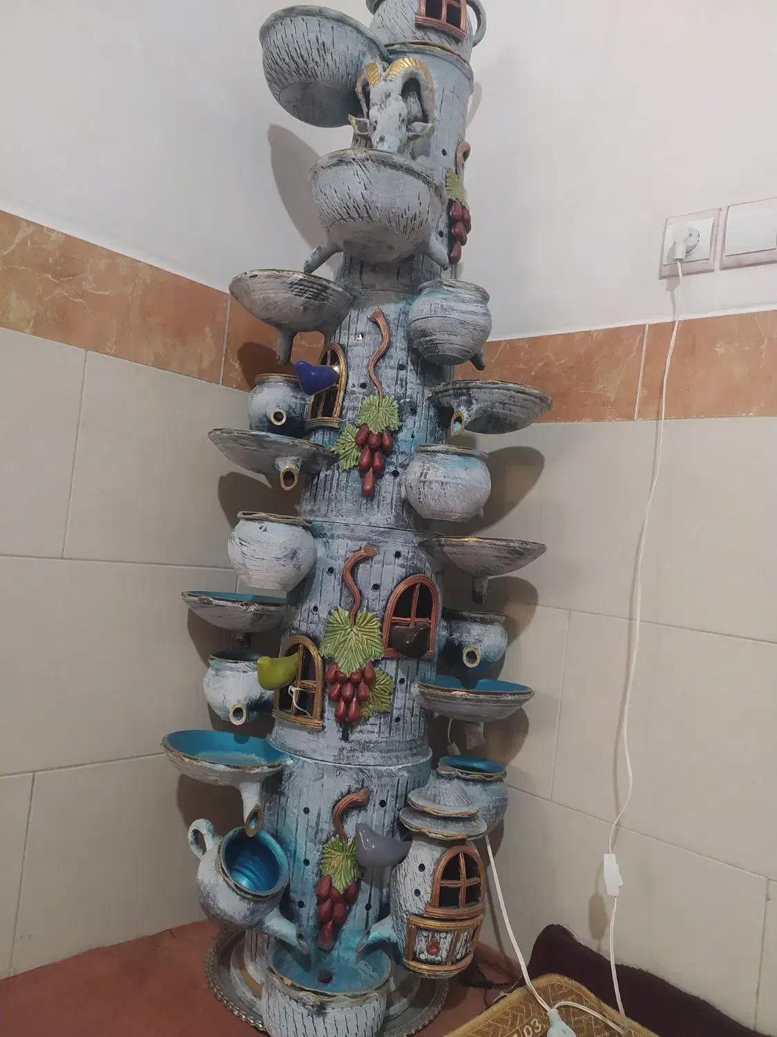 آبنما خانگی دومتری|مجسمه، تندیس، ماکت|قم, کلهری|دیوار