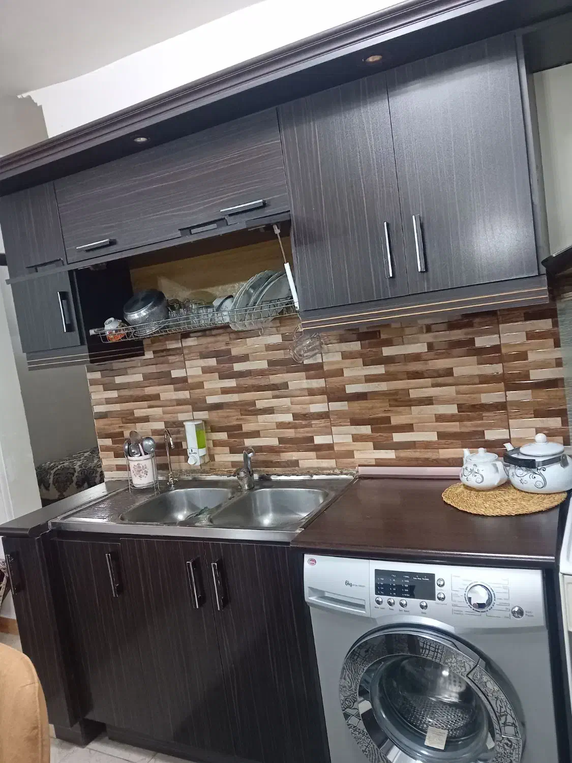 کابینت|آب‌چکان و نظم‌دهنده ظروف|رشت, منظریه|دیوار