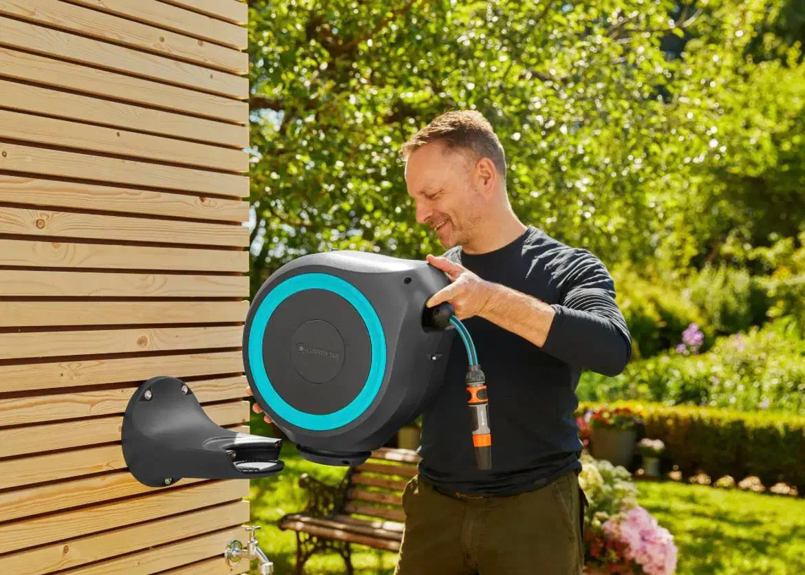 شلنگ جمع کن دیواری گاردنا آلمان ۲۰ متری|ابزارآلات|رشت, حاجی آباد|دیوار