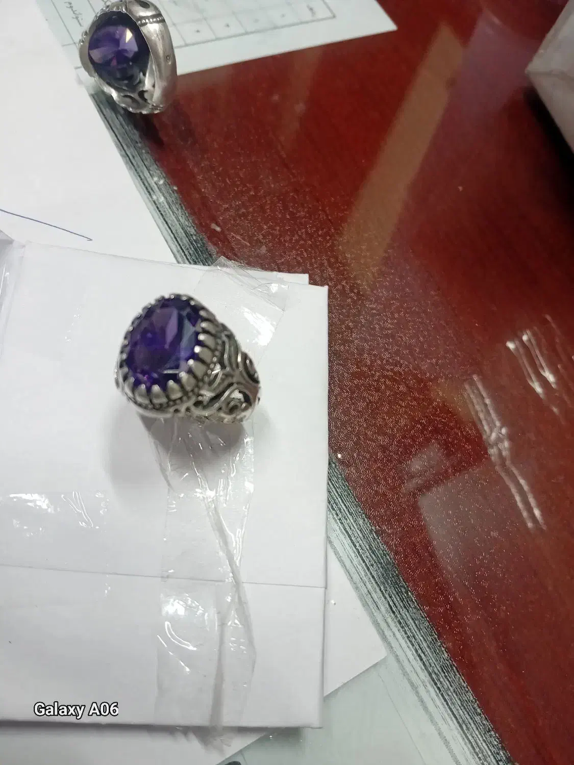 انگشترنقره یاقوت کبود|جواهرات|دزفول, |دیوار